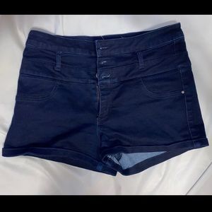 high waist jean shorts